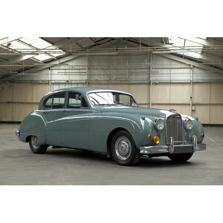 1961 Jaguar Mk IX 4-door saloon 38 litre 6 cylinder inline engine Country of origin United Kingdom Canvas Art - Panoramic Images (18 x (Best Inline 6 Engines Of All Time)