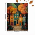 thumbnail image 3 of Whimsical Village Landscape Canvas Print Home Kitchen Entryway Wall Art, 3 of 8