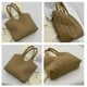 thumbnail image 3 of Zhuge Bolso de lona con esponja para mujer, bolso de compras de verano, bolso de hombro, color caqui, 3 of 5
