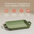 thumbnail image 2 of Griddle Pan Versatile Nonstick Ceramic Sheet Pan & Stovetop Griddle | Toxin DualUse with Ergonomic Handles | .LCapacity Oven Up to °C | Spice, 2 of 7