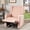 Blush, variant on Noble House Rushika Contemporary Fabric Upholstered Swivel Recliner, Blush and Black