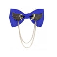 thumbnail image 1 of Corbata Pajaritas Doble capa Minnieouse Moda Hombre Alas Joyas Regalos Decoraciones Fiesta Azul H3112-6, 1 of 6