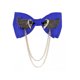 thumbnail image 1 of Sonducket Bowknot Pajarita Hecha a mano Moda Metal Alas doradas Accesorios de joyería Decoración Anfitrión Boda Novio Negro H3112-2 Accesorios de disfraces Azul H3112-6 Sonducket AP009821-06B, 1 of 6