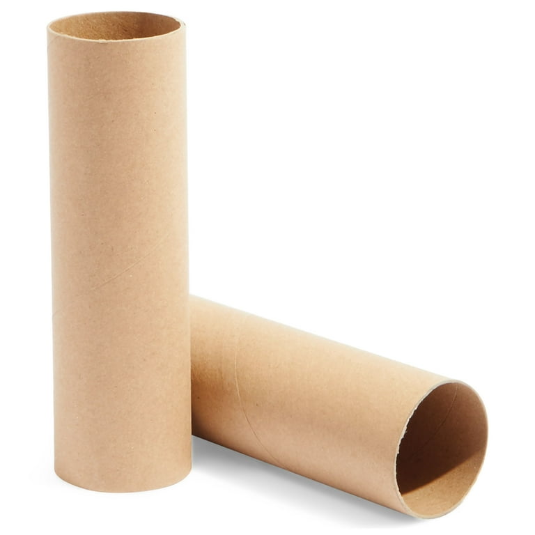 Bright Creations 36 Brown Empty Paper Towel Rolls, Cardboard Tubes for Crafts, DIY Classroom Projects (1.6 x 5.9 in)