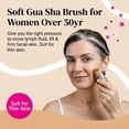 thumbnail image 5 of Hoyecl Soft Lymphatic Drainage Face Brush for Mature Skin - Morning Depuff, Sculpt & Contour, No Oil Gua Sha Brush for Face, Gentle on Sensitive Skin, 5 of 10