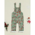 thumbnail image 6 of Michellecmm  Christmas Toddler Girls Boys Overalls Reindeer/Santa Print Romper, 6 of 9