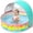 Orange, variant on SUNRAD Baby Beach Tent Pop-Up Above Ground Pool Foldable with Sun Shelter Canopy Wading Pool Portable Water Play Sum Toys for Outdoor Activity(9-48 M)