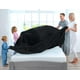thumbnail image 3 of Manta de forro polar Utopia Twin XL negra, 300 g/m², microfibra, 3 of 9