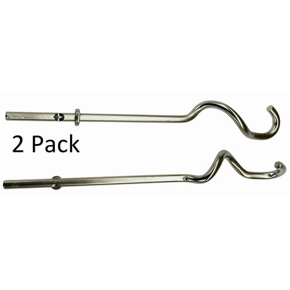 2 Pk, Hand Mixer Dough Hook Set for KitchenAid, AP5671607, PS7320748, W10490651