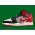 thumbnail image 1 of N I-K-E A i r-Jor-dan 1 Mid SE Holiday Ugly Christmas Sweater DM1208 150 - SIZE 4.5Y, 1 of 6