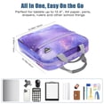 thumbnail image 6 of MoKo Zipper Binder, 2 in 3 Ring 500 Sheet Capacity School Binder with Shoulder Strap Handle, School Supplies Organizer for Middle Student, 6 of 9