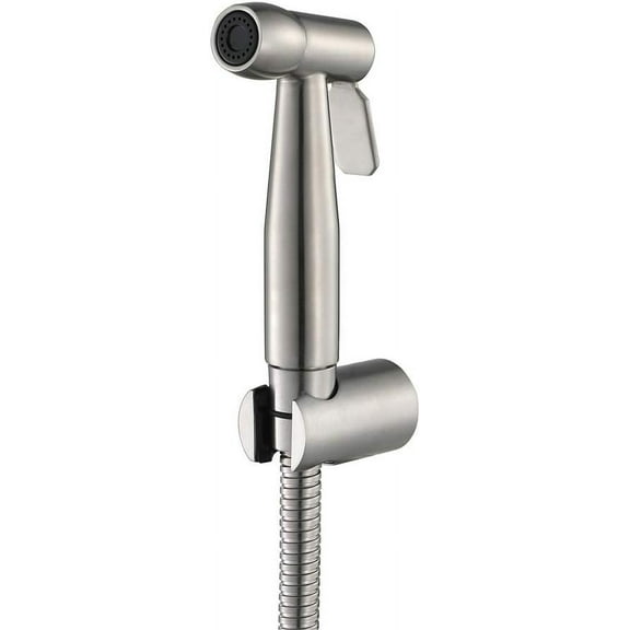 Handheld Bidet Sprayer Head Stainless Steel Brushed Portable Toilet Bidet Shower Head Bathroom Shower Bidet Tap for Toilet Cleaning, Personal Hygiene, Floor Cleaning,A
