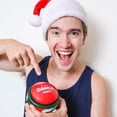 thumbnail image 3 of 30 Second Dance Party: The Holiday Button - Lights-Up To the Music Beat, Plays 5 Festive Songs, DJ Party Break, Gag Gift, Family Fun, Stocking Stuffer, 3 of 14