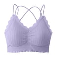 thumbnail image 4 of SOOMLON Bralettes for Women Wirefree Full Coverage Lace Bras Criss-Cross Cami Brassiere Comfortable Everyday Bralettes, 4 of 6