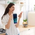 thumbnail image 5 of Yayeee 40oz Stainless Steel Tumbler with Straw and Handle Double-Wall Insulated Travel Water Bottle, Purple Moonlight Forest, 5 of 8