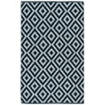 thumbnail image 2 of SAFAVIEH Montauk Tryik Geometric Diamonds Cotton Area Rug, Navy/Ivory, 3' x 5', 2 of 6