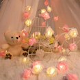 thumbnail image 2 of Guirnalda de luces LED artificiales con forma de rosa, guirnalda de luces navideñas, decoración para bodas, hogar, habitación, cortina, lámpara, nueva, 2 of 5