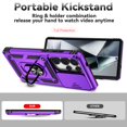 thumbnail image 3 of Decase for Samsung Galaxy S25 Ultra Rugged Case with Slide Protective Cover,Military Grade Shockproof Cover,with Magnetic Ring Holder Phone Protective Case for Samsung Galaxy S25 Ultra,Purple, 3 of 9