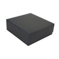 thumbnail image 4 of Caja para de cartas coleccionables con cierre magnético, organizador multiusos para tarjetas de béisbol, PU Azul negro, 4 of 7