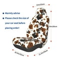 thumbnail image 3 of Wukai Cow Tie Dye Full Set Car Seat Covers with Soft Padding Universal Auto Front Seats Protector and Cushion Mat, 3 of 5