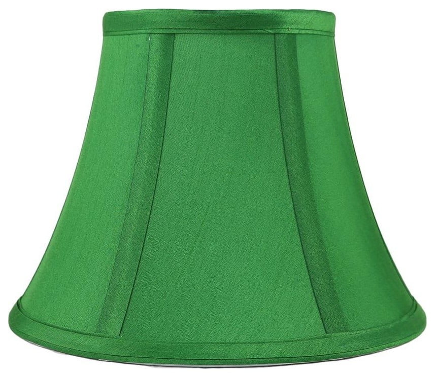 Urbanest Faux Silk Bell Lamp Shade, 5x9x7", Kelly Green