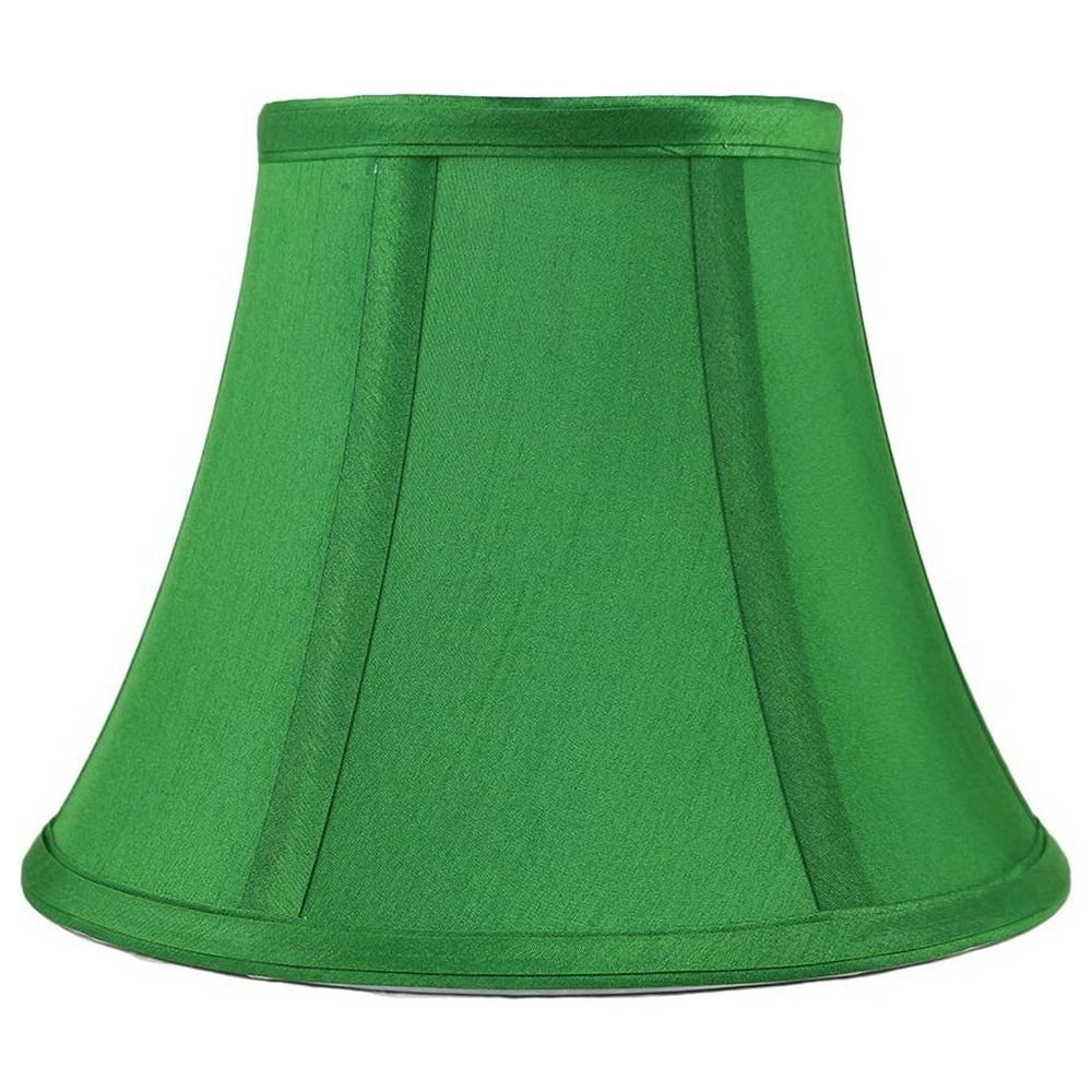 Urbanest Faux Silk Bell Lamp Shade, 5x9x7", Kelly Green