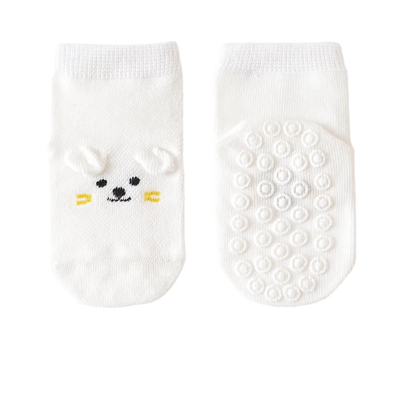 REDARER Baby Non- Floor Socks, Cute Bear Design Soft Breathable Socks for Toddler Walking & Play,0-1 Years