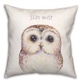 thumbnail image 2 of Creative Products Stay Wise Owl 18x18 Spun Poly Pillow, 2 of 3