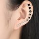 thumbnail image 2 of Pendientes Aros para Mujer Cristales Puños Plata con Pendientes Pendientes Circonita, 2 of 5