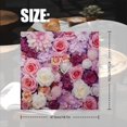 thumbnail image 2 of Bahomeck Napkins Set Of 4 Reusable Washable Square Fabric Dining Table Napkins Weddings Party Dinner Decor,18*18 Inch,Wall Of Roses And Hydrangeas In Various Shades, 2 of 3
