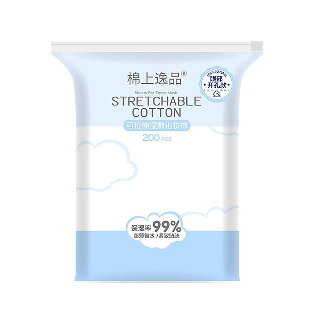 Compresseur Humide Extensible Mince Démaquillant en Coton pour le Visage