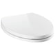 thumbnail image 1 of Asiento de inodoro alargado con parachoques de asiento antideslizante, color blanco, 1 of 8