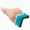thumbnail image 4 of Alyce Ives Intimates Seamless Yoga Bikini, M, Brights, 7 Pack, 4 of 4