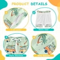 thumbnail image 3 of joogoo Retro Bus Palm Tree Boys Swim Trunks Beach Swimsuit Shorts Boxer 5-6T, 3 of 8