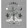 thumbnail image 2 of Cosmic Summer Cheetahs Long Sleeve Adult Hooded Sweatshirt-Medium-Heather Gray, 2 of 3