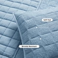 thumbnail image 4 of Mainstays Crinkle Pillow Sham, Standard, Light Blue, 1 Pack, 4 of 8