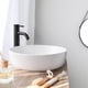 thumbnail image 5 of Grifo negro mate, grifo mezclador para lavabo de baño de cobre, grifo de lavabo de agua fría y caliente mate, diseño elegante y retro, grifo de palanca de un solo orificio, lavabo duradero, 5 of 5