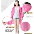 thumbnail image 3 of Imperméable Poncho de Pluie pour Enfants, Lot de 2 Manteaux de Pluie Réutilisables en EVA pour Garçons et Filles de 6 à 14 Ans, Manteaux de Pluie avec Capuchon, 3 of 7