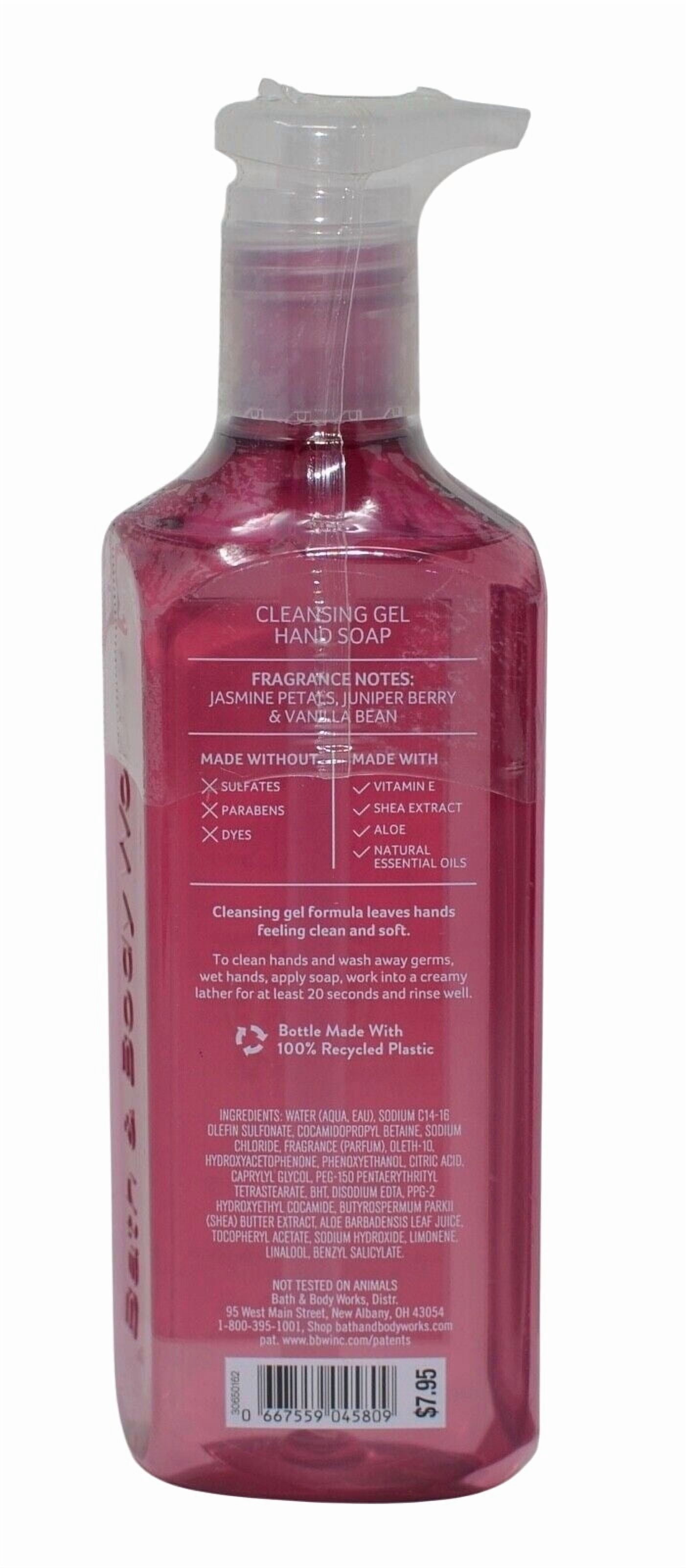 Bath and Body Works Pink Tinsel Petals Cleansing Gel Hand Soap with Natural Essential Oils (8 fl oz / 236 mL)
