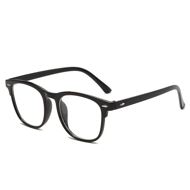 Gafas de ordenador transparentes retro para hombre y mujer, con montura redonda, antiluz azul, con bloqueo de luz, ópticas