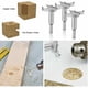 thumbnail image 5 of Brocas para madera de 6 piezas, fresa de madera de carburo de diámetro 30/35/40/45/50/60 mm, para dar forma a agujeros en carpintería, instalar puertas esféricas en madera, cajones, plástico, Superma, 5 of 5