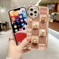 thumbnail image 2 of XINQIHANG Compatible with iPhone 11 Pro Max Case for Women Grils Cute 3D Flower Bear Phone Case,with iPhone 11 Pro Max Cover Full Body Protective Case [Enhanced Camera Protection], 2 of 6