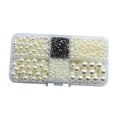 thumbnail image 2 of 600 piezas de cuentas sueltas para manualidades, brillantes, decorativas, redondas, versátiles y hechas a mano. Beige, 2 of 9