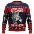 thumbnail image 2 of JoJo's Bizarre Adventure Joseph Joestar Oh My God Suéter navideño feo Mujeres Hombres Suéteres Tops Sudadera con capucha para parejas, 2 of 5