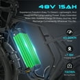 thumbnail image 3 of COLORWAY 750W 20"x4.0 Fat Tire Electric Bike, 48V 15Ah Battery, Off-road E-Bike for Adults, UL2849 Certified, 3 of 8