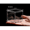 thumbnail image 5 of Boîte Carrée en Plastique Acrylique Transparent 8 Pcs Mini Boîte de Rangement avec Couvercle Mini Contenant Carré, 5 of 5