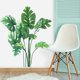thumbnail image 4 of Pegatinas de pared de hojas Calcomanías de pared de plantas verdes para dormitorio, hojas de Monstera Tropical arte de pared Dedor pegatinas de pared de hoja de palma Natural JAMW Sencillez, 4 of 5