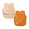 thumbnail image 1 of Tiny Twinkle - Apron Bib 2pk - Sand, Cinnamon 6-24M, 1 of 2