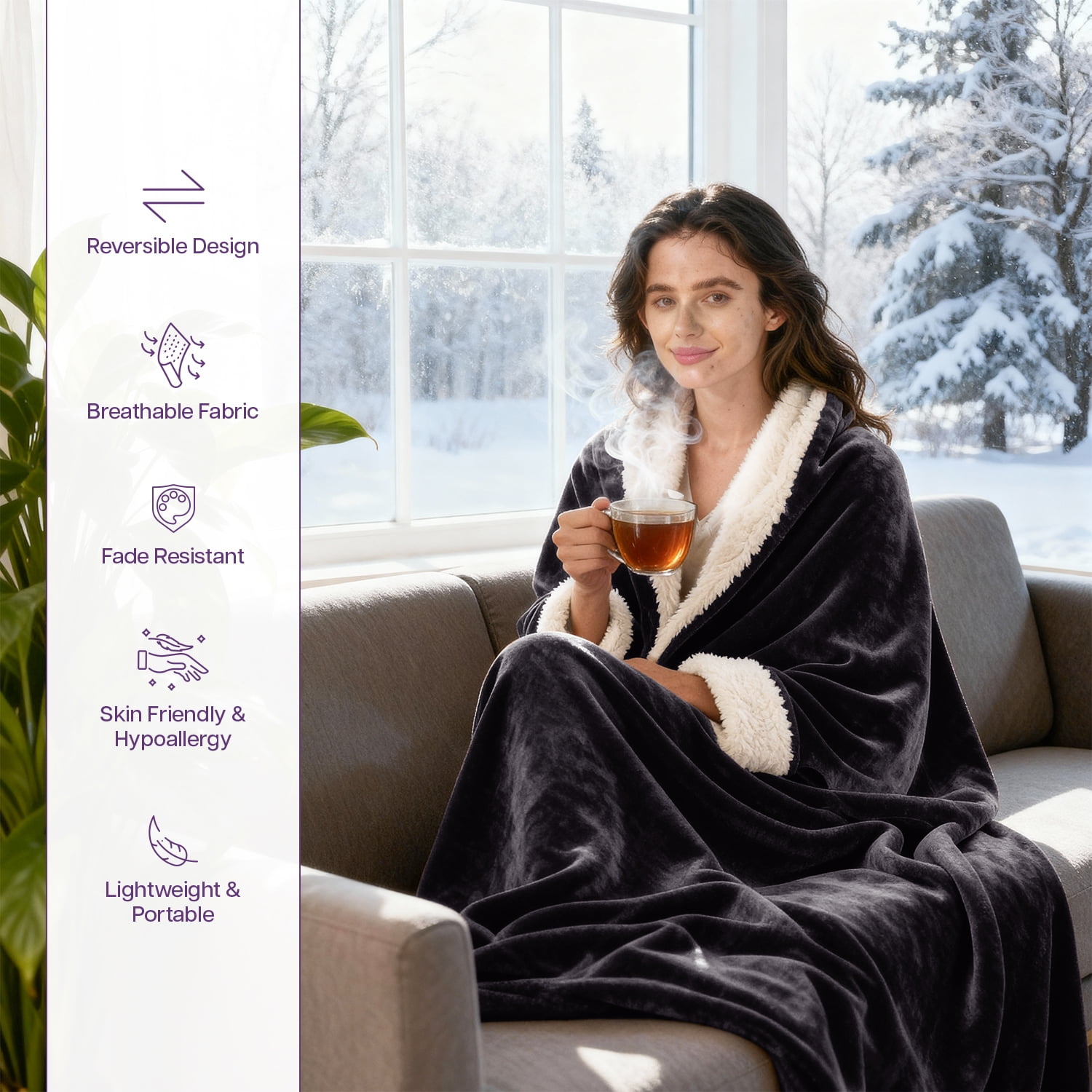 IR Imperial Rooms Wholesale Sherpa Fleece Blankets 12-Packs Warm & Soft Plush Washable Lightweight Cozy for Charity & Gift Black Twin Size