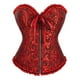 thumbnail image 1 of Ropa de mujer con soporte de pecho y estilo moldeador Top fruncido y metido en color sólido Top moldeador de cintura Top moldeador de encaje para mujer, 1 of 2